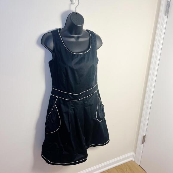 Love Moschino Women's Tea Length Dress Size‎ 8 Black Cotton - Picture 4 of 10